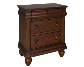 Liberty Furniture Rustic Traditions Nightstand in Rustic Cherry