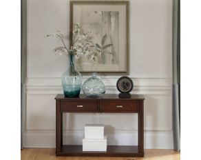 Liberty Furniture Wallace Sofa Table in Dark Toffee