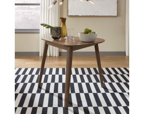 Space Savers Triangle Table in Satin Walnut Finish