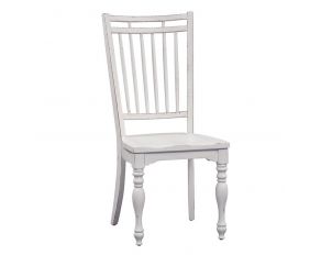 Magnolia Manor Spindle Back Side Chair in Antique White Finish