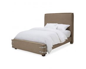 Penninsula Queen Upholstered Bed in Khaki