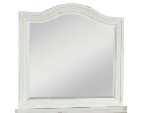 Stonebrook Landscape Mirror in Distressed Antique White