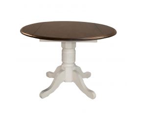 A-America British Isles Drop Leaf Table in Chalk & Cocoa Bean