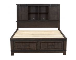 Thornwood Hills King Bookcase Bed in Rock Beaten Gray