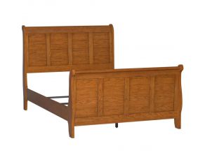 Liberty Furniture Grandpas Cabin Youth Sleigh Bed in Aged Oak, Full