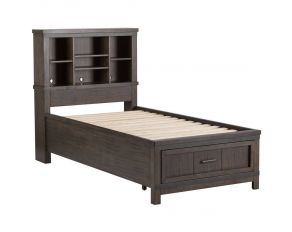 Liberty Furniture Thornwood Hills Youth Twin Bookcase Bed in Rock Beaten Gray