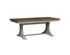 Liberty Furniture Farmhouse Reimagined Trestle Table in Antique White