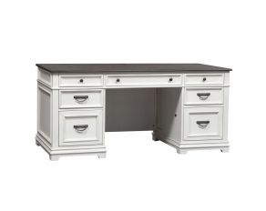 Allyson Park Desk in Wirebrushed White