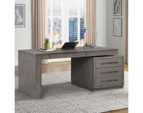 Pure Modern Office Desk in Moonstone