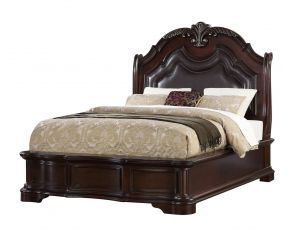 St. Louis King Panel Bed in Mahogany