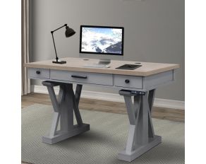 Americana Modern 56 Inch Power Lift Desk in Dove