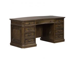 Liberty Furniture Amelia Jr Executive Desk in Antique Toffee