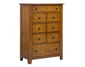 Liberty Furniture Grandpas Cabin 5 Drawer Chest in Aged Oak