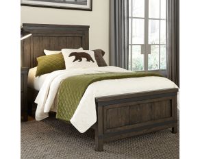 Liberty Furniture Thornwood Hills Youth Twin Panel Bed in Rock Beaten Gray