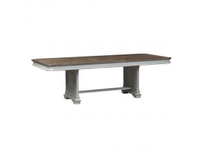 Liberty Furniture Abbey Park Trestle Table in Antique White