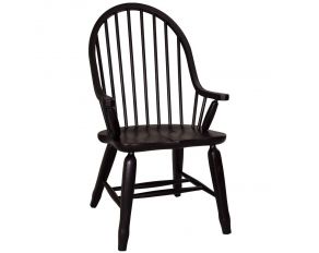 Liberty Furniture Treasures Bow Back Arm Chair in Black