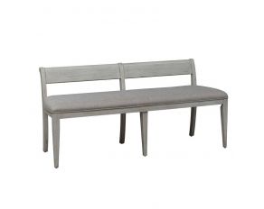 Liberty Furniture Farmhouse Reimagined Upholstered Bench in Antique White