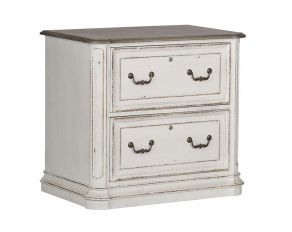 Liberty Furniture Magnolia Manor Jr Executive Media Lateral File in Antique White