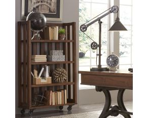 Liberty Furniture Arlington House Open Bookcase in Cobblestone