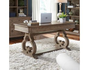 Liberty Furniture Simply Elegant Writing Desk in Wire Brushed Heathered Taupe