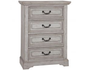 Stonebrook 4 Drawer Chest in Light Distressed Antique Gray