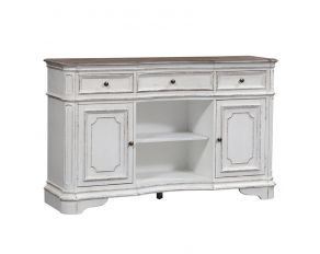 Magnolia Manor Server in Antique White Finish