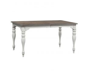 Magnolia Manor Leg Table in Antique White Finish