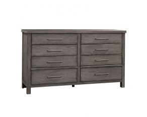 Modern Farmhouse 8 Drawer Dresser in Dusty Charcoal Finish