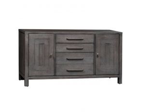 Modern Farmhouse Credenza in Dusty Charcoal Finish