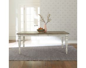 Whitney Rectangular Leg Dining Table in Antique Linen