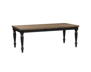 Harvest Home Rectangular Leg Table in Chalkboard Finish