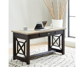 Heatherbrook Lift Top Writing Desk in Charcoal & Ash Finish