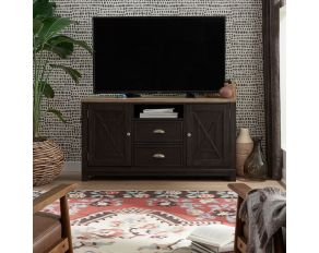 Heatherbrook 56 Inch TV Console in Charcoal and Ash Finish