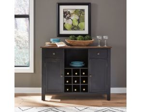 Carolina Crossing Server in Black and Honey Finish