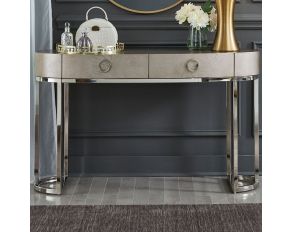 Montage Vanity Desk in Platinum Finish