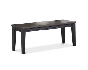 Raven Noir Bench in Ebony and Driftwood