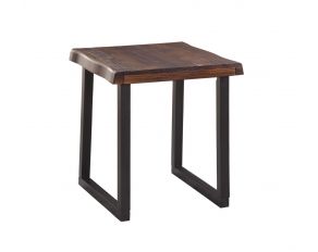 Jennings End Table in Cherry and Ebony