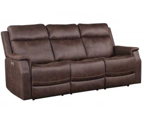 Valencia Dual Power Reclining Sofa in Walnut