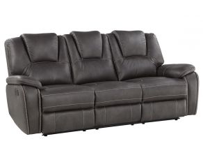 Katrine Manual Reclining Sofa in Charcoal