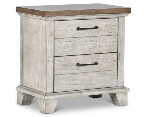 Bear Creek Nightstand in White Smoke