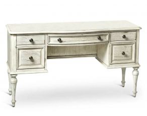 Highland Park Vanity Desk in Cathedral White