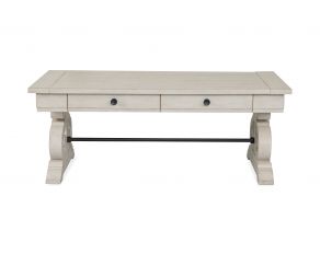 Bronwyn Rectangular Cocktail Table In Alabaster