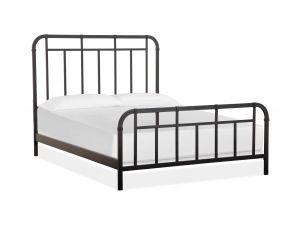 Harper Springs Queen Metal Bed in Forged Iron