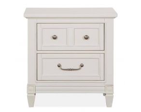 Willowbrook No Touch Lighting Control Drawer Nightstand In Egg Shell White