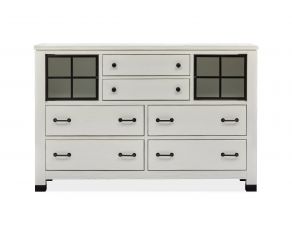 Harper Springs Door Dresser In Silo White