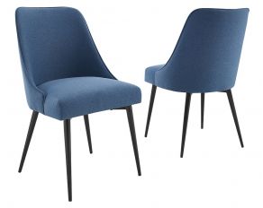 Steve Silver Colfax Side Chair in Navy