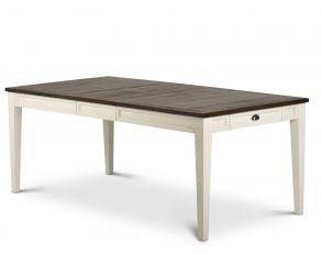 Steve Slver Cayla Dining Table In Dark Oak And White