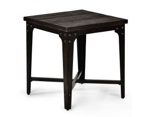 Steve Silver Sherlock Square End Table in Dark Charcoal 