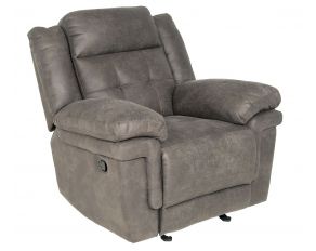 Steve Silver Anastasia Glider Recliner Chair in Grey