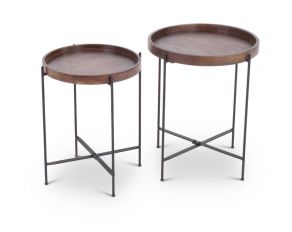 Steve Silver Capri Nesting Tables in Dark Natural